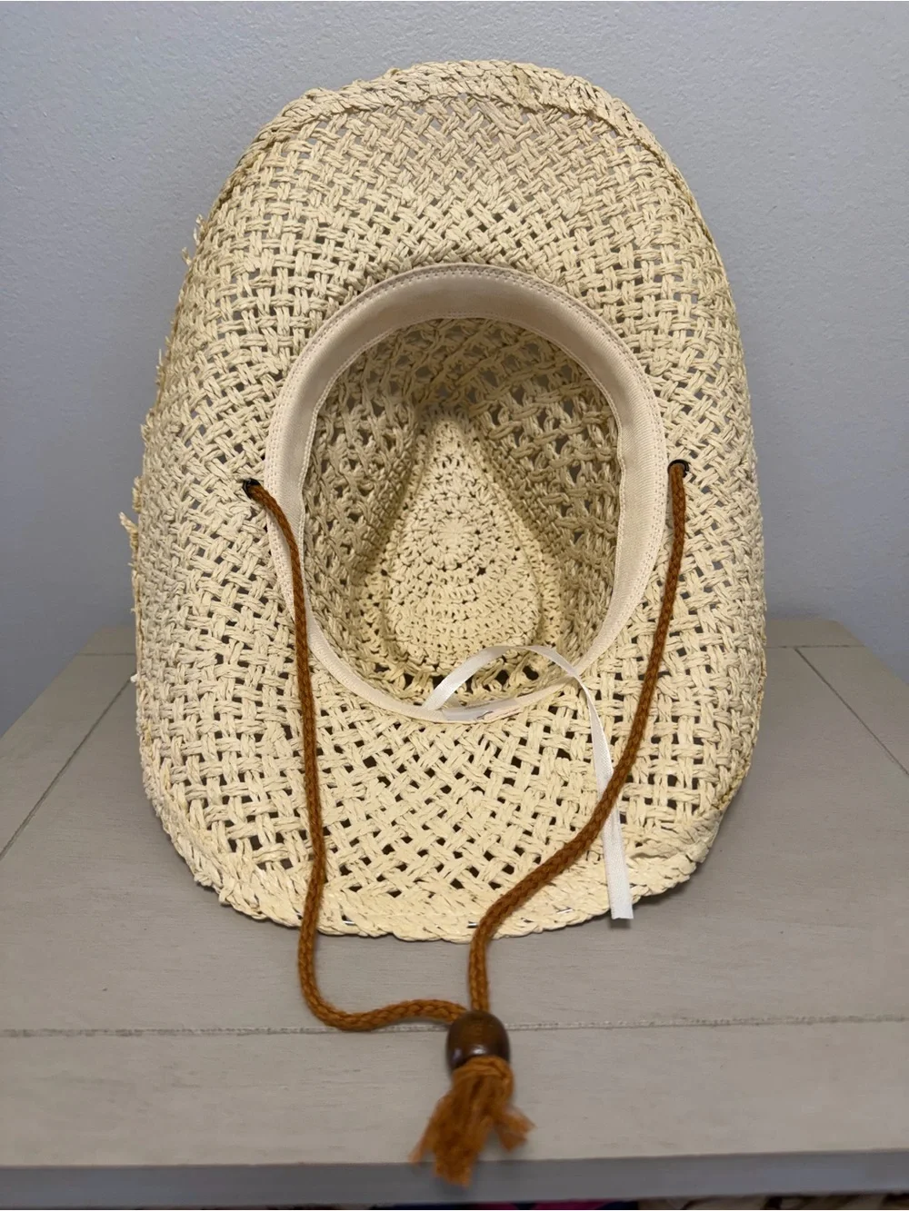 Western Cowboy Hat Festival 100% Paper Straw with Chin Cord - One Size Unisex